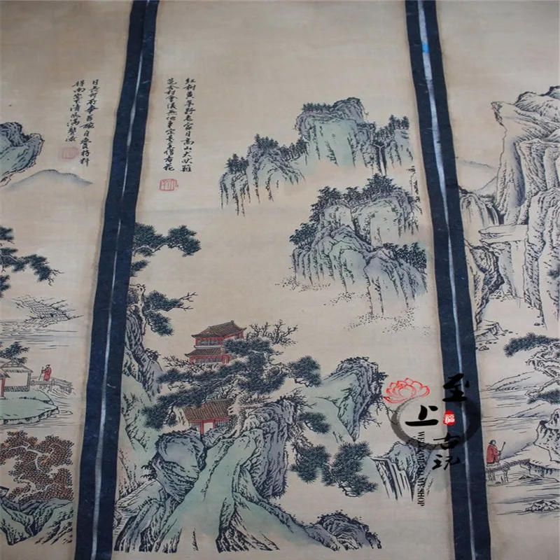 Hina окрашенные фрески античной каллиграфии каллиграфия комната фэн-шуй десять