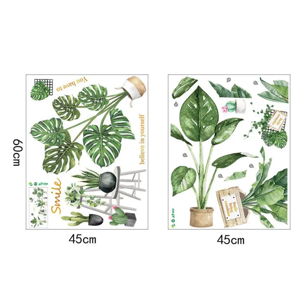 Настенная Наклейка на дверь сделай сам пляжные тропические Пальмовые Листья