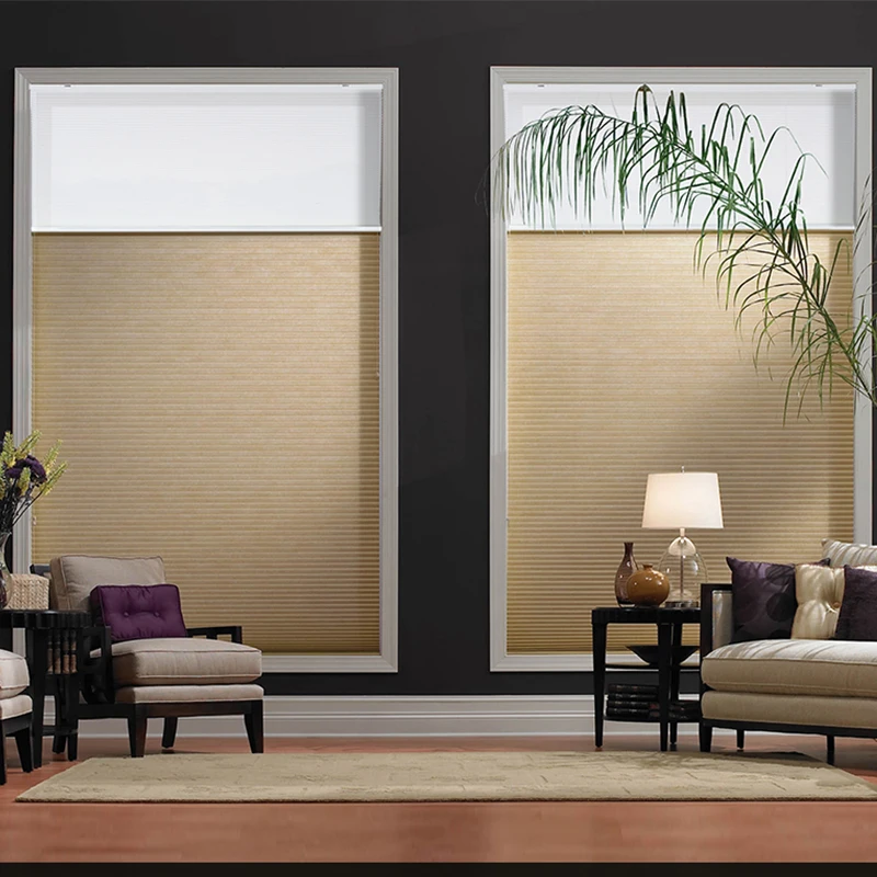 Затемняющие жалюзи на окна Затемненные сотовые для дня и ночи домашнего