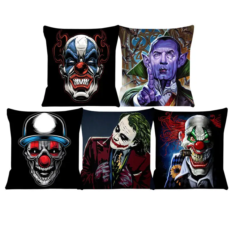 

Cushion Cover Character Horror Movie Stills Pillow For Chairs Home Decorative 45x45 Cushions For Sofa Throw Pillow Cover SJ-133