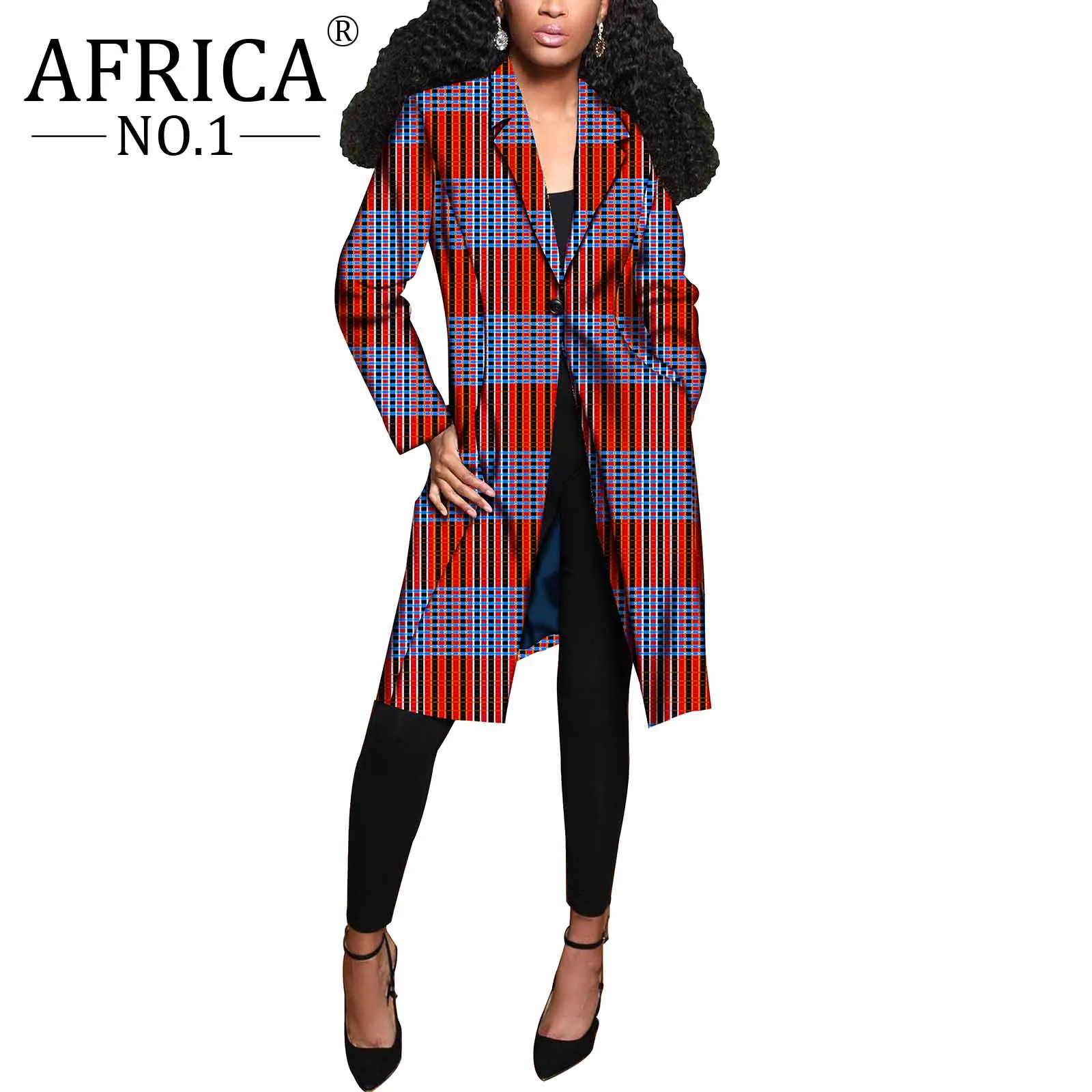 Африканская одежда для женщин с длинным рукавом и цветочным принтом Дашики Стиль отложной воротник ветровка размера плюс пикантные укороч...