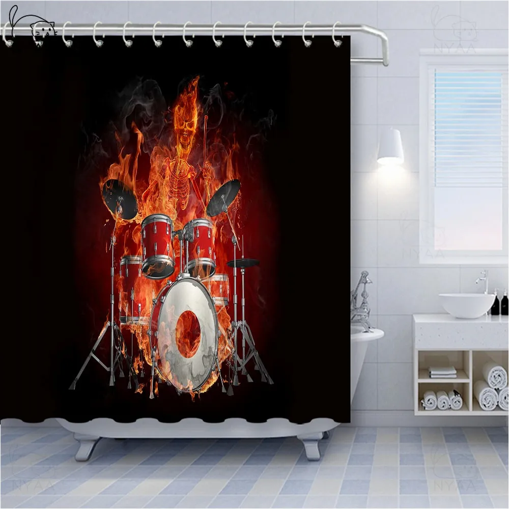 Vixm музыкальный Декор занавеска для душа фанки Фрактальный геометрический