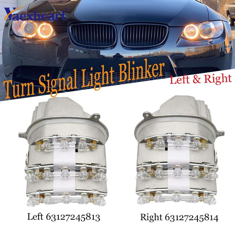 

NEW 63127245813 63127245814 / 7245813 7245814 For BMW E90 E91 2009-2011 LED LCI Insert Turn Signal Light Blinker Left / Right