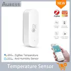 Умный датчик температуры и влажности Aubess Tuya ZigBee, работает от аккумулятора, работает с Alexa Google Home