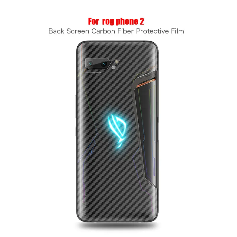Для Asus Rog Phone II 2 ZS660KL углеродное волокно задняя наклейка с защитой экрана пленка полное покрытие для Asus Rog Phone2