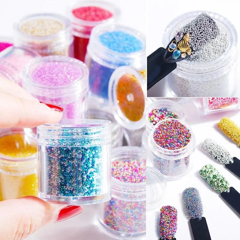 

1 коробка розовый/белый стеклянный кристалл Стразы для ногтевого дизайна голографическая блестящая Икра бисер ювелирные аксессуары для ук...