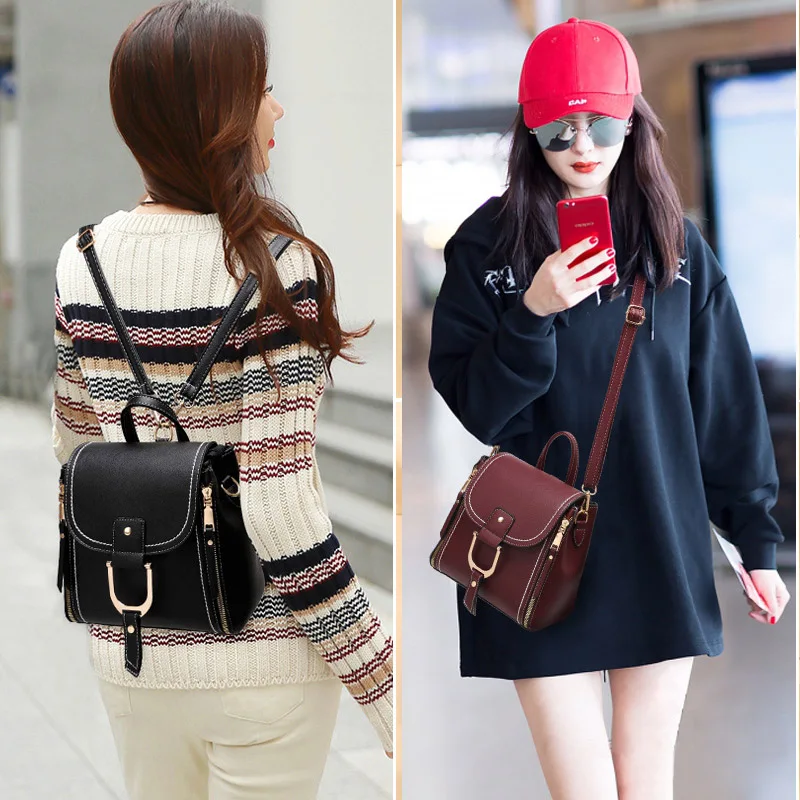 

Women Backpack Solid Backpacks for School Teenagers Girls Designer Shoulder Bag Women High Quality Travel Cute Crossbody Bags