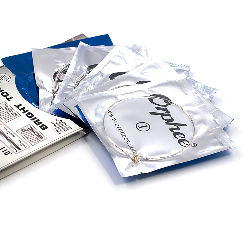 Струны Orphee 6 шт./компл. профессиональные для электрогитары серия SE никелированные