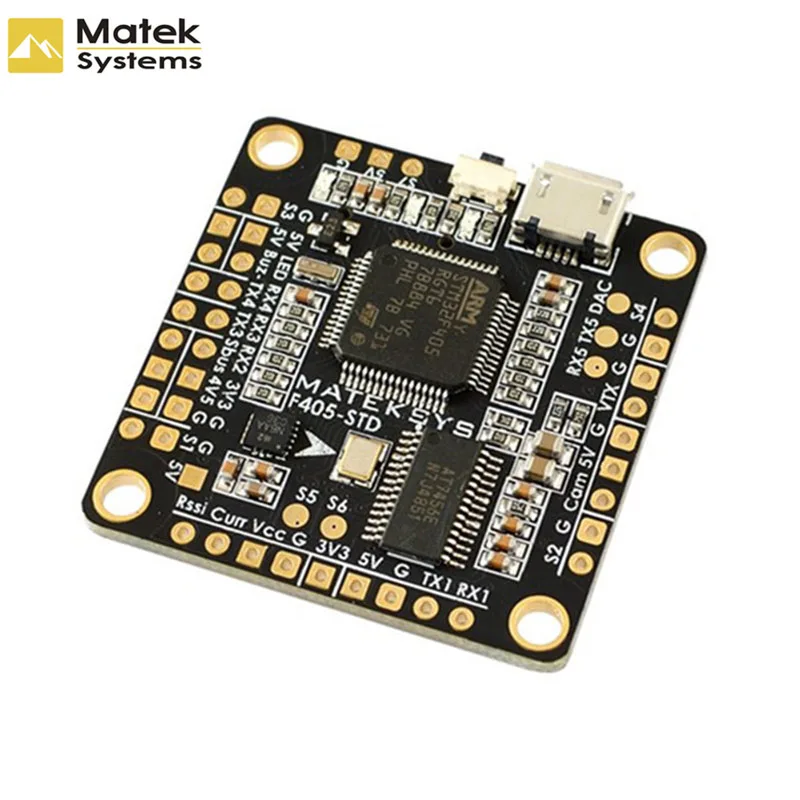 Контроллер полета Matek F405 STD BetaFlight STM32F405 встроенный Инвертер OSD для гоночного дрона