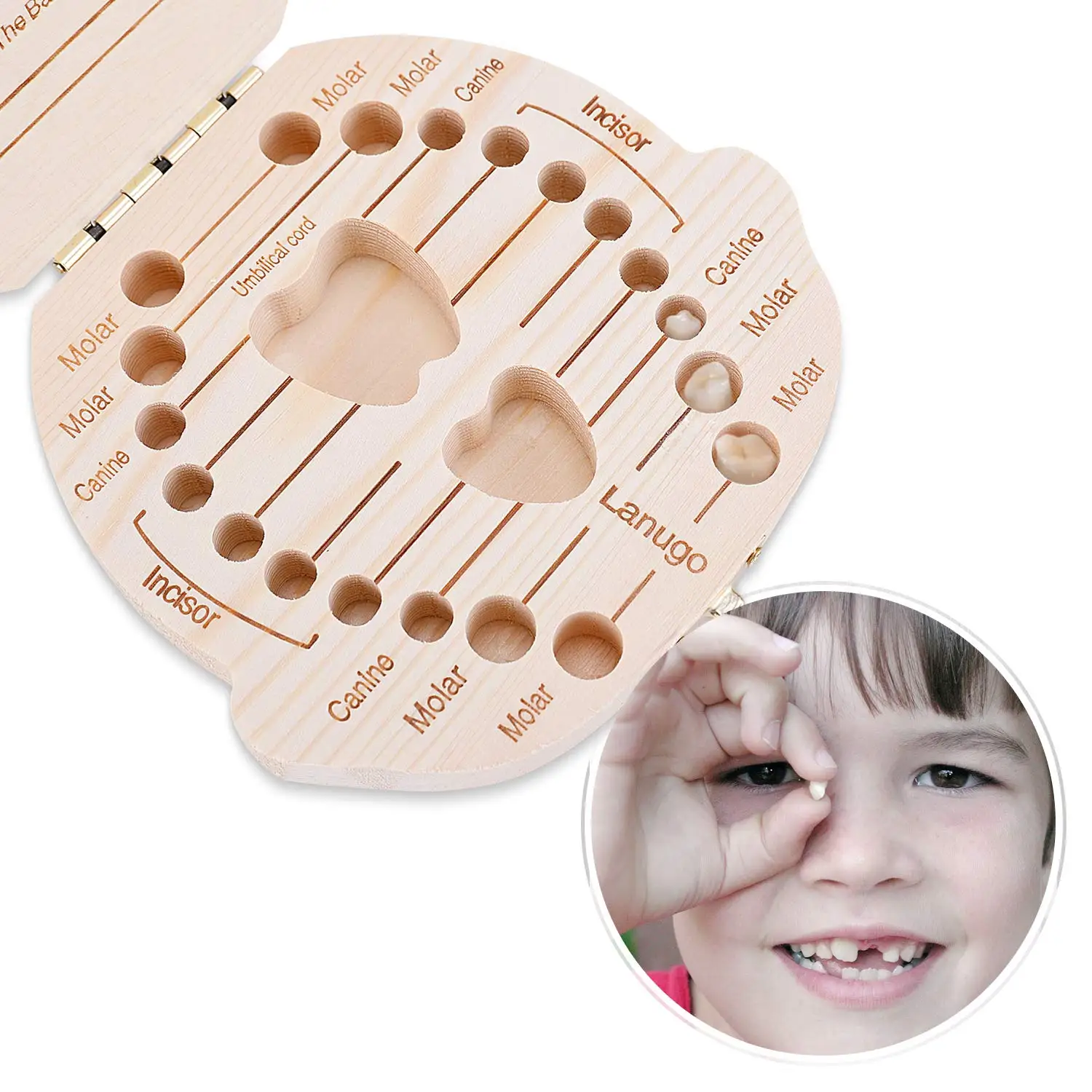 

Baby Tooth Box Tooth Fairy Box Special For Kids Keepsake Teeth Storage Wooden Tooth Holder Storage Gift Box For Boys Girls