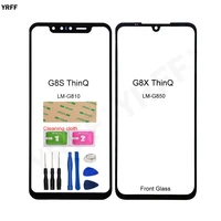 For G8S G8X ThinQ Front Glass Touch Panel LM-G810 G850  No Touch Screen  Mobile Outer Glass Screen Phone Repair Parts
