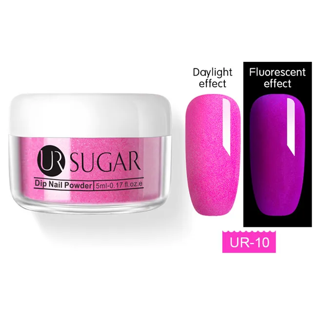 Fluorescence 10 Ur Sugar косметика парфюмерия диспенсер 5 мл флуоресцентный Neon 3 в 1 Dip порошок для ногтей резьба расширение пальцем расширить погружения порошок для ногтей, акриловую пудру, Декор - Цвет: Fluorescence 10