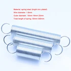 1 шт. проволока диаметром 1,8 мм оцинкованная стальная удлинительная пружина S крюк цилиндрический спиральный вытяжной удлинитель длиной 50 мм-260 мм