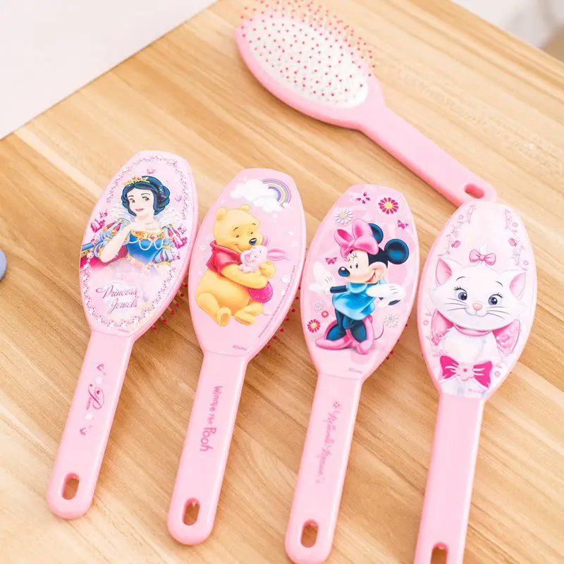

Disney 3D Cartoon Airbag Comb Minnie Mickey Pooh Bear Snow White Kawaii Anime Cute Anti-Static Massage Comb Children's Gifts