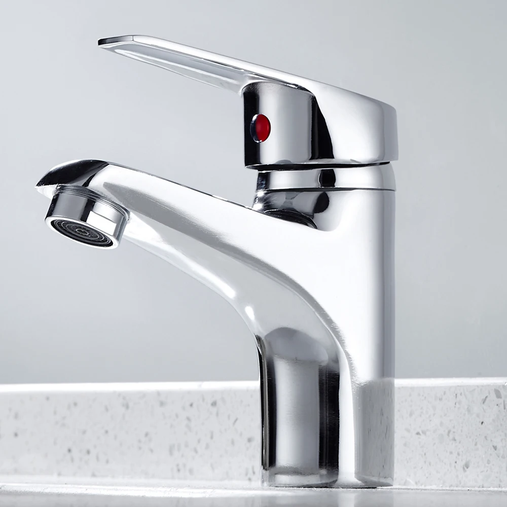 Роскошный смеситель для ванной комнаты хромированный с одной ручкой кухни