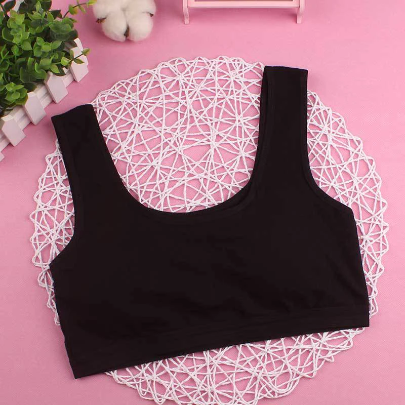 Нижнее белье для девочек хлопковое нижнее школьниц бюстгальтер без стального