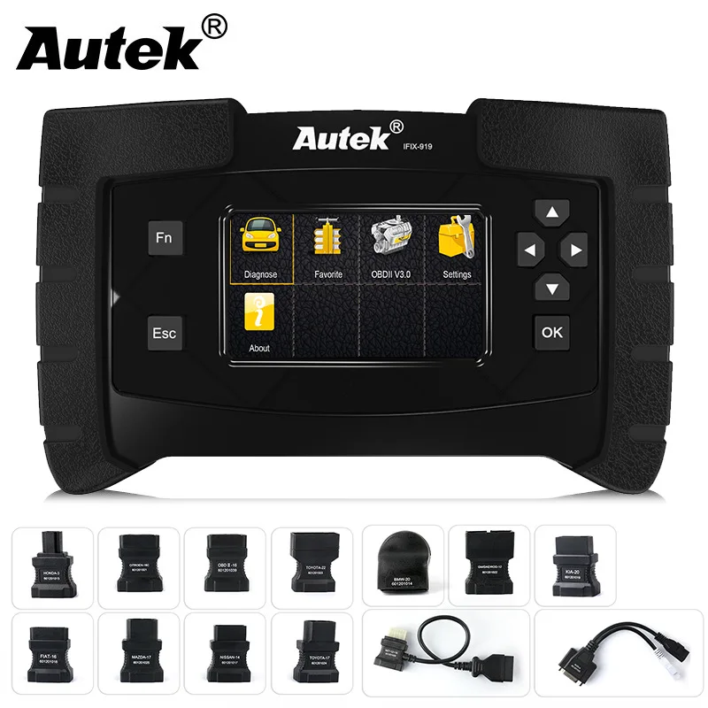 Autek IFIX969 полная система диагностики автомобиля сканер полной конфигурации -
