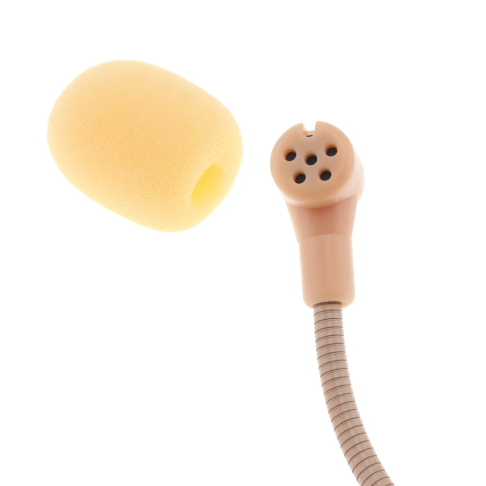 3.5mm Threaded Interface Skin Tone Capacitance Microphone with 100cm Braided Cable Fit for Lecture / Teaching Conference | Электроника