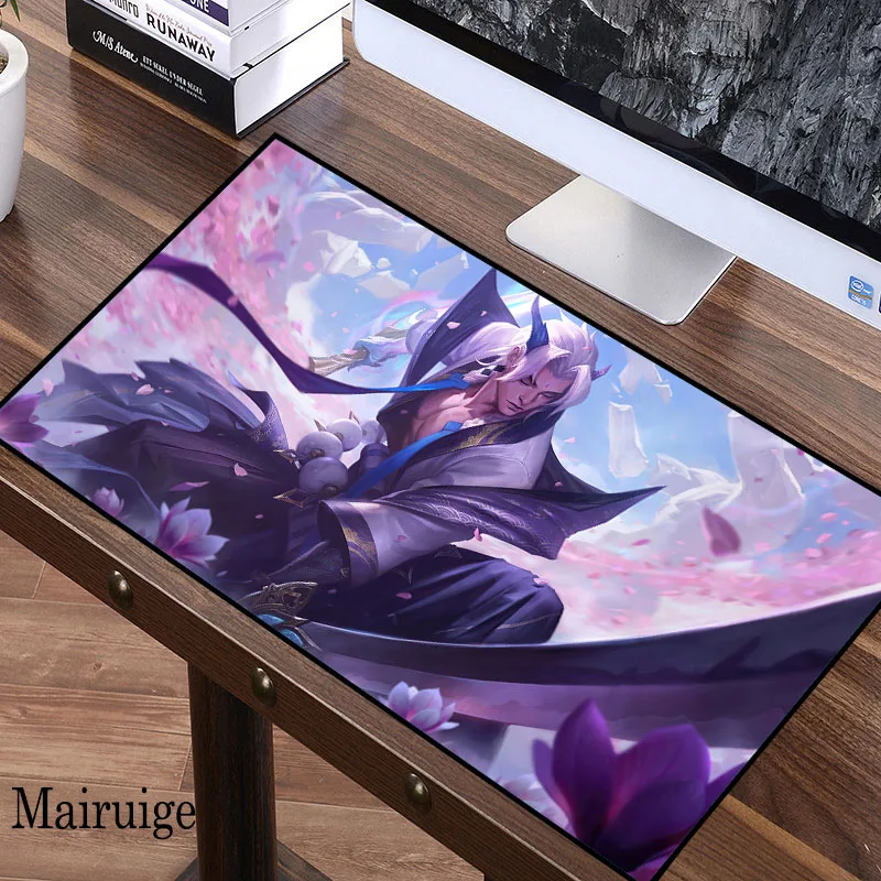 

League of Legends Gamer Mouse Pad Laptop PC Large 80x40 LOL Mousepad Gaming Accessories Computer Keyboard Palm Rest Desk Mat