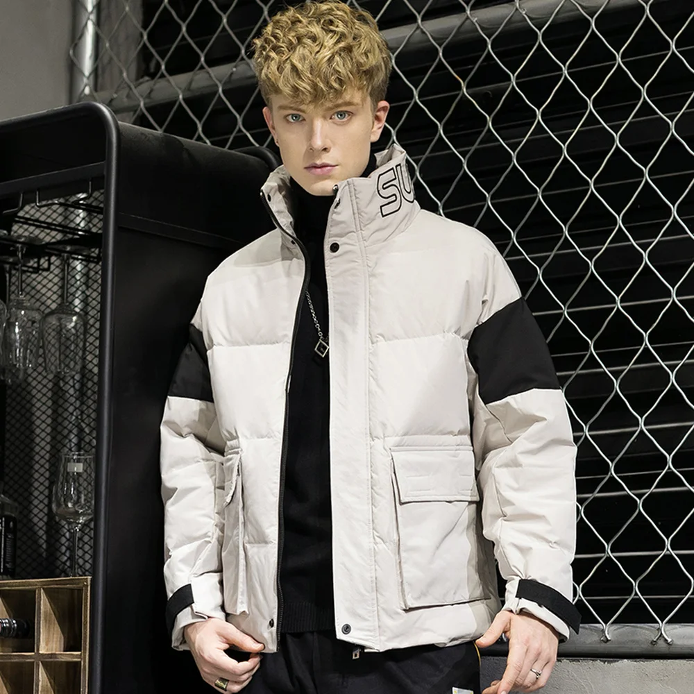 Covrlge Winter New Arrival Man Duck Down Jacket Light Thick Jackets Men Hooded Warm Down Coat Fit Size Outerwear Coats MWY026