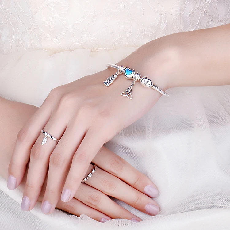 JewelryPalace 925 пробы серебро болтаться лист очарование перо кольцо для вашей подруги Новая горячая Распродажа как красивые подарки