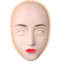 5d facial tattoo training head eyelash extension cosmetology mannequin doll face head for makeup practice model q6s1