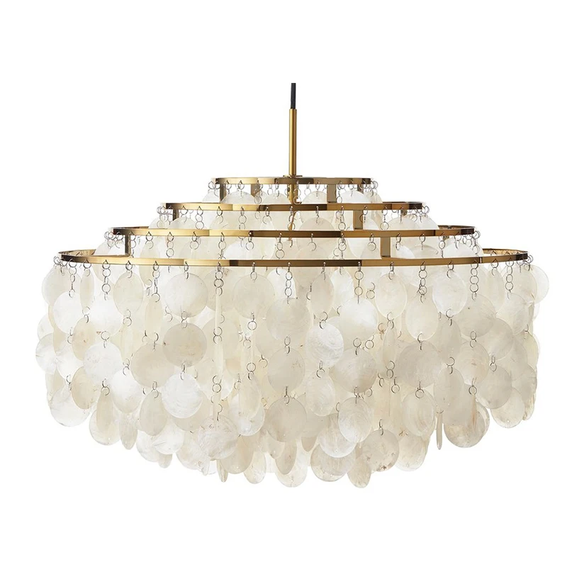 

Modern Design Shell Chandelier Lighting in Living Room/Kithcen/Bedroom lamp Indoor Home Nordic Pendant Lamp Luminaire Suspension