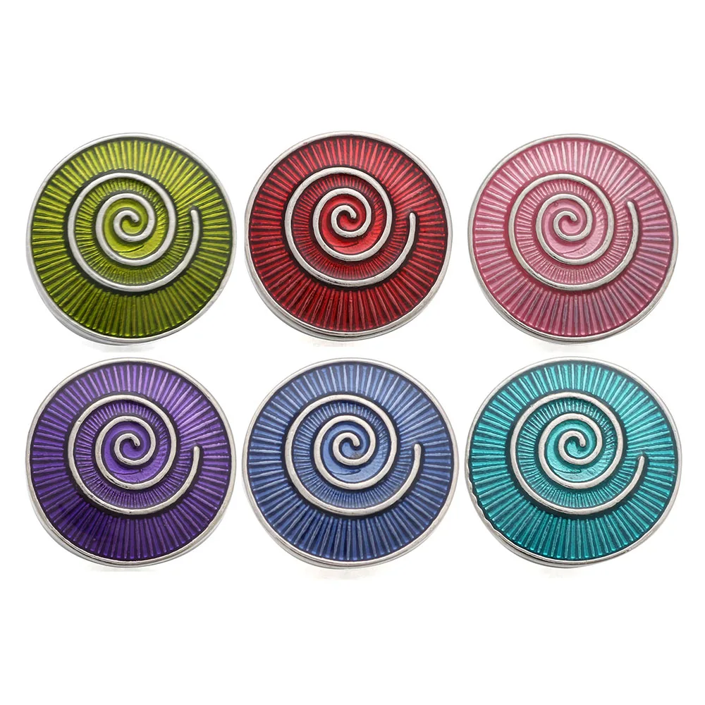 6 шт./лот Новые 18 мм кнопки ювелирные изделия красочная Стрекоза Кот Кнопки