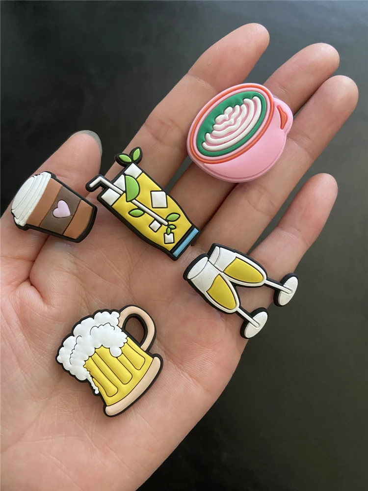 High Imitation 1PCS PVC Shoe Charms Cactus/ Luggage/Sunglasses/Jet Plane Shoe Decoration Accessories for Croc jibz Kid's Party