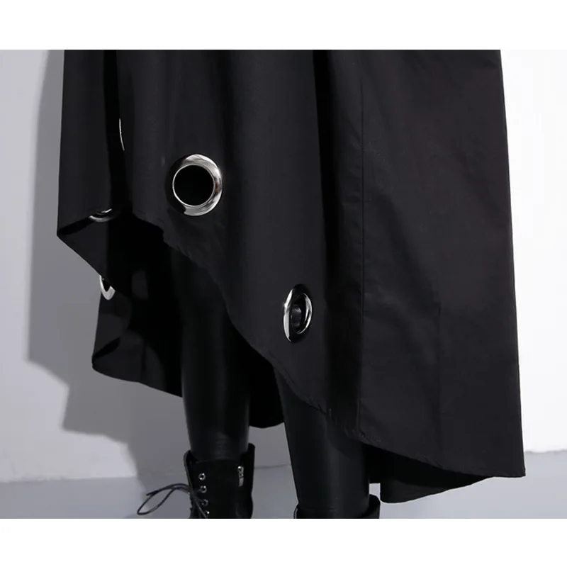 Женское платье Новинка весна-осень 2019 короткое спереди сзади с длинным рукавом