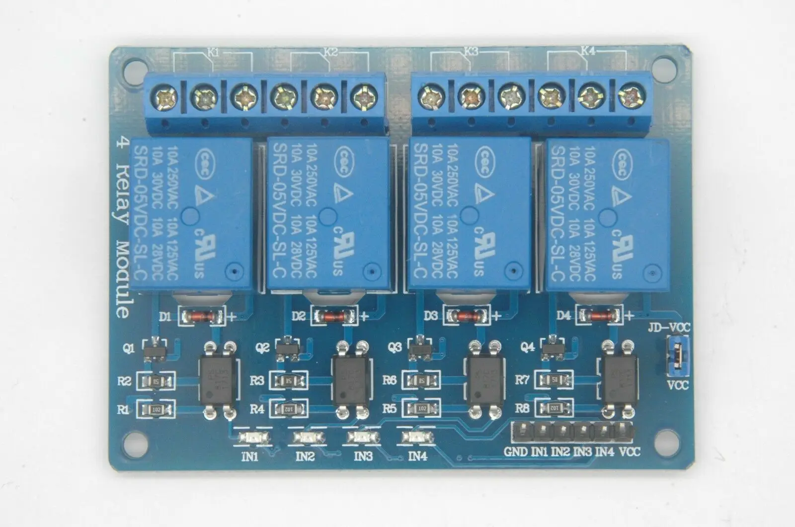 

4-Канальный Релейный модуль с анод для Arduino