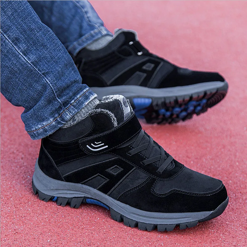 

Snow boots high top winter middle-aged and elderly cotton shoes sports shoes women Plush warm mother shoes antiskid shoes
