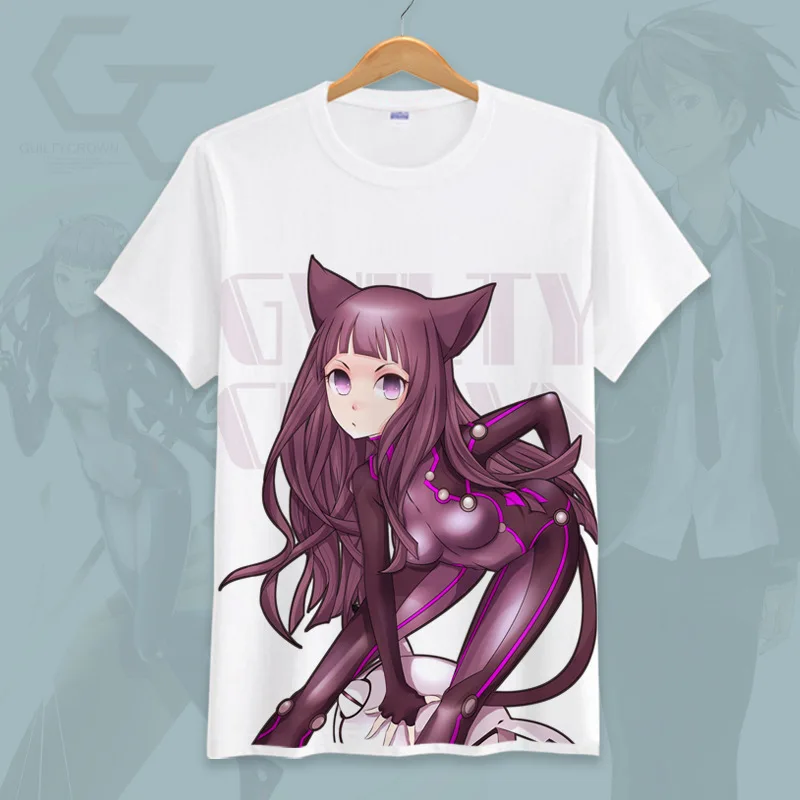 Футболка для косплея с японским аниме Виная Корона топ рисунком Ouma Shu Yuzuriha Inori