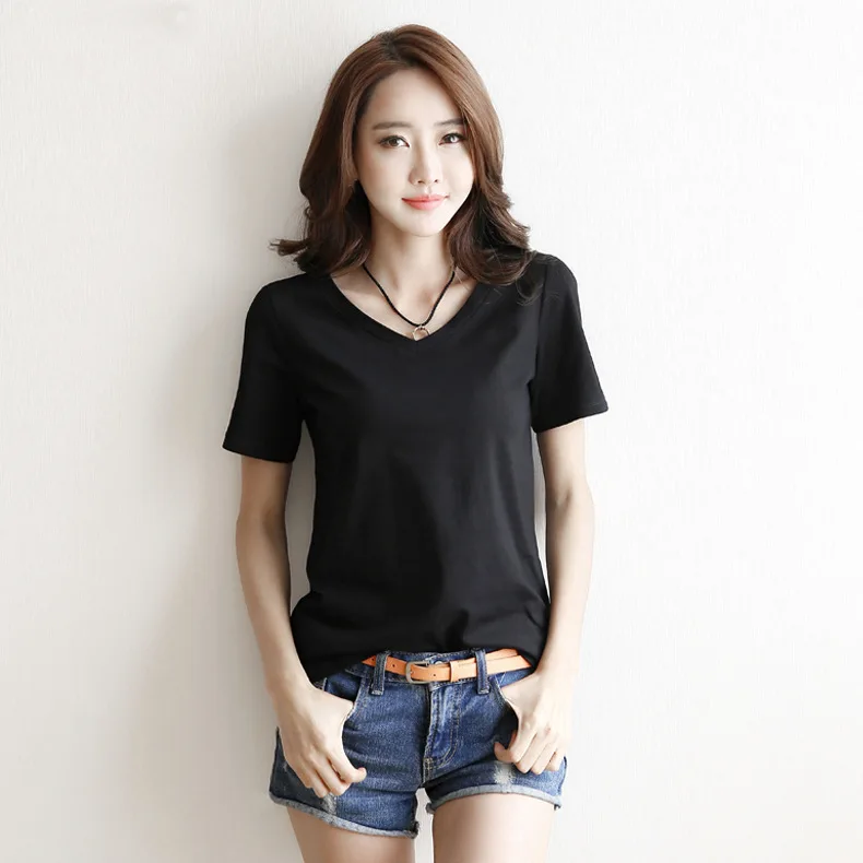 

2021 new T-shirt solid T-shirt casual T-shirt