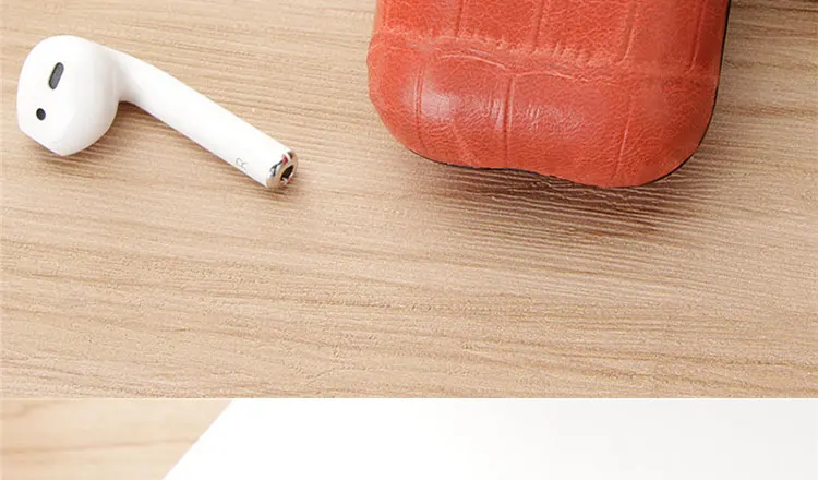 Сумка из натуральной кожи для apple airpod bluetooth беспроводной наушник чехол из крокодиловой кожи чехол для Air pod 1 2 Funda Чехол Коробка