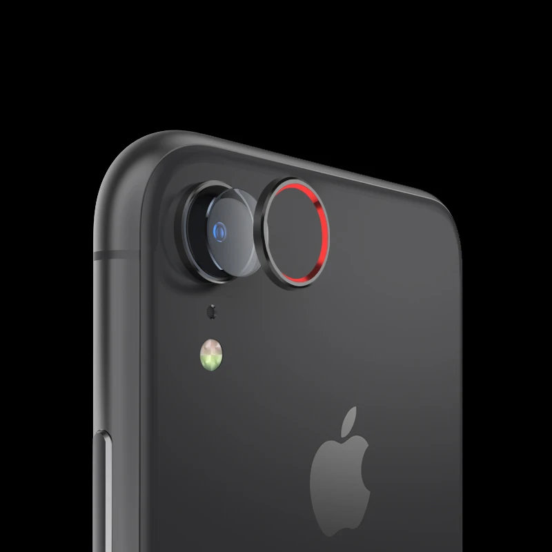 Защитная пленка для задней камеры для iPhone XR 11 Pro Max iPhoneX R X S XS из закаленного стекла, металлическое защитное кольцо для задней линзы