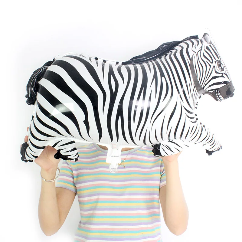 Большой ходячий шарик с изображением зебры Луговые Животные повязка в виде днем