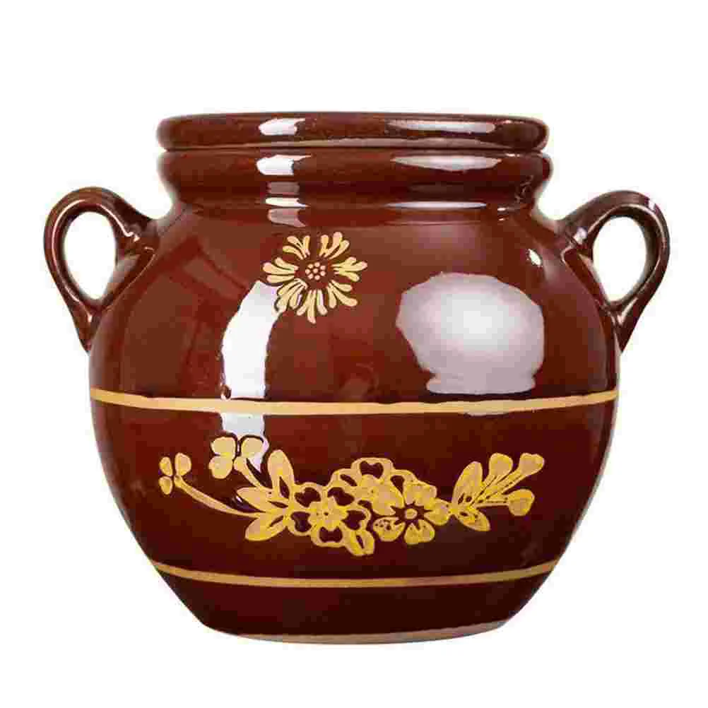 

1Pc High-temperature Resistance Lard Jar Rice Flour Storage Container Kitchen Supply