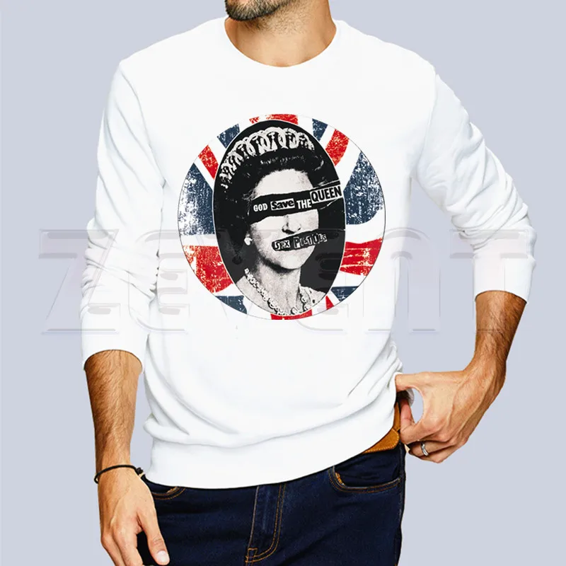 Мужская/Женская толстовка в стиле панк рок свободная с капюшоном и принтом