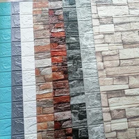 diy rustic 3d stereo soft pe foam brick wall sticker home design decoration wallpaper self sealing panels