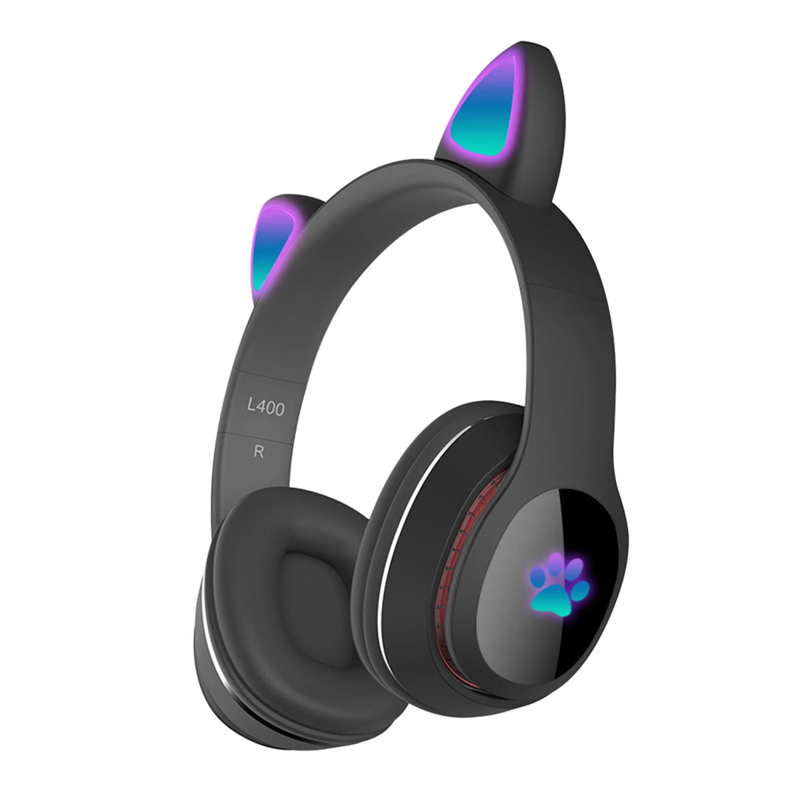 FM-радио Беспроводная игровая гарнитура со светильник кой 5 0 Портативная Складная