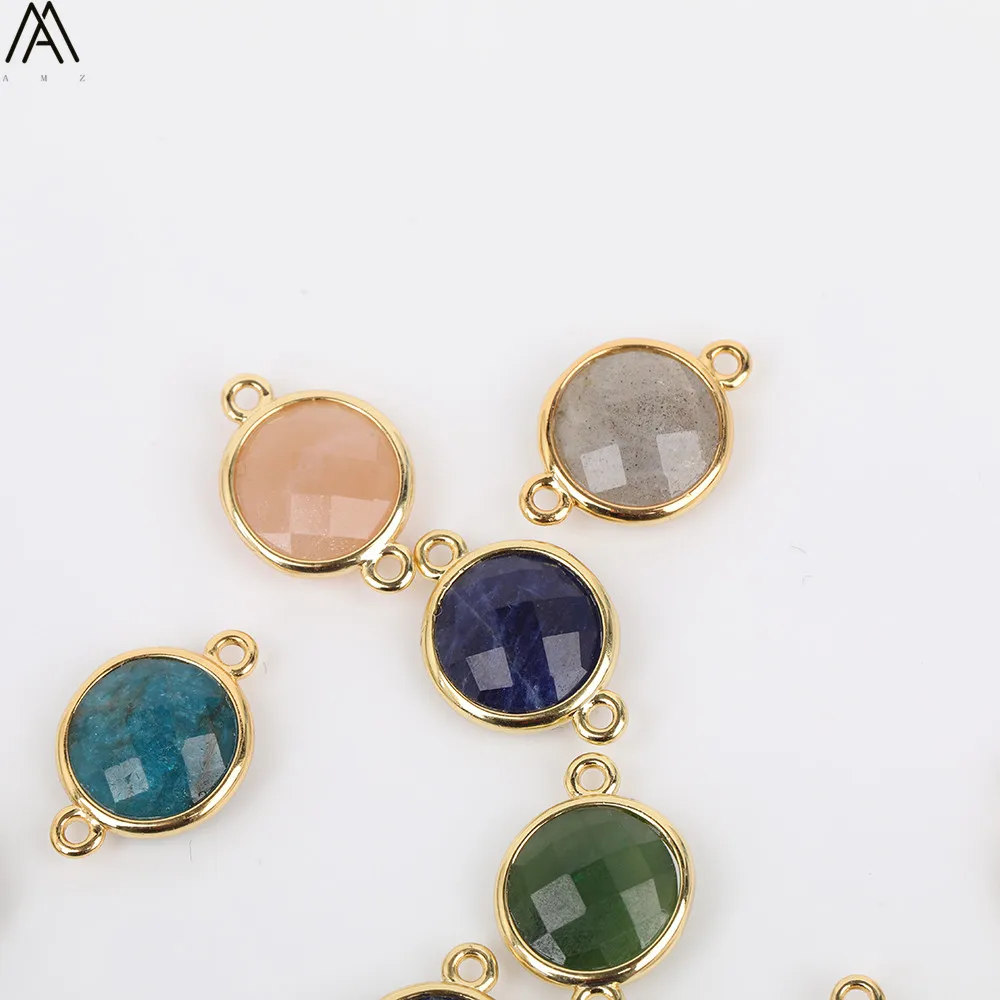 Random Sales Gold Color Round Natural Amethysts Quartz Labradorite Stone Beads Bracelcet Making DIY Jewelry Findings LY-46AMAJ | Украшения