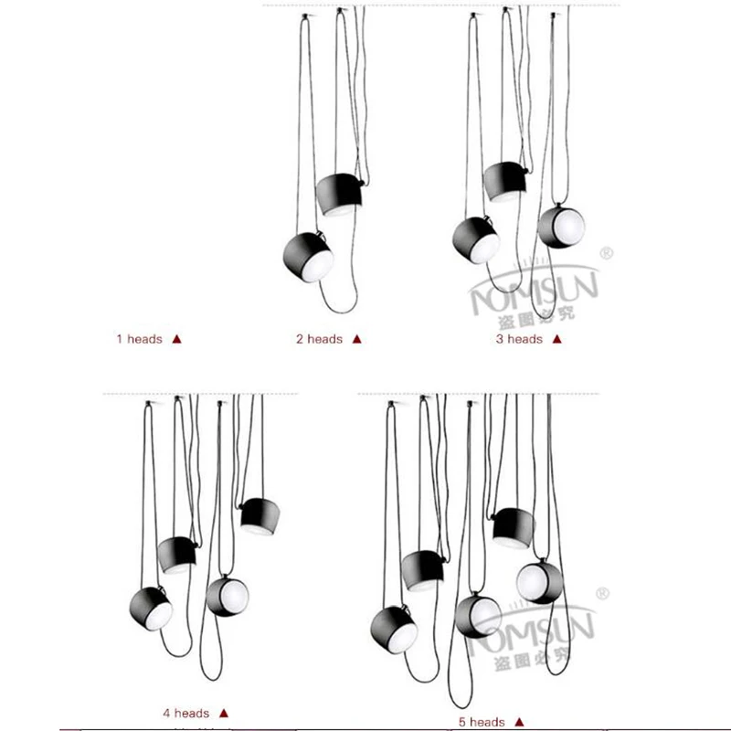 

Modern Nordic Pendant Lights Minimalist Small Drum Dining Living Room Bar Clothing Store Art Fashion Adjustable Line Fixed Lamps