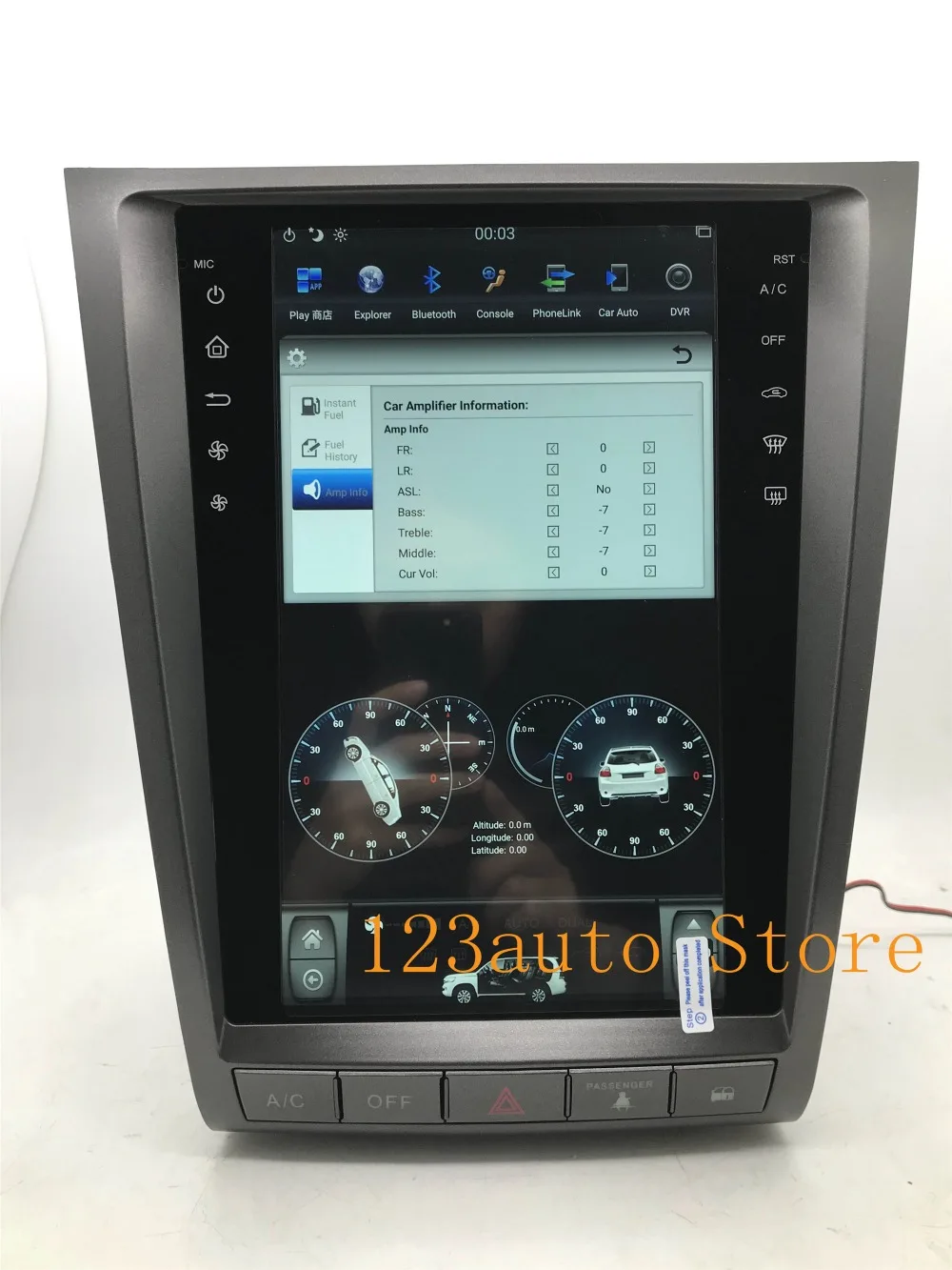 12,1 ''вертикальный Tesla стиль Android 8,1 автомобильный DVD gps плеер для lexus GS GS300 GS350 GS450 GS460 2004-2011 ips HDMI PX6