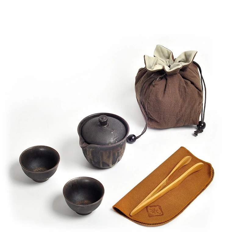

Китайский фотокерамический портативный чайник Gaiwan, чайные чашки для путешествий на открытом воздухе, чайная чашка для чайной церемонии, от...