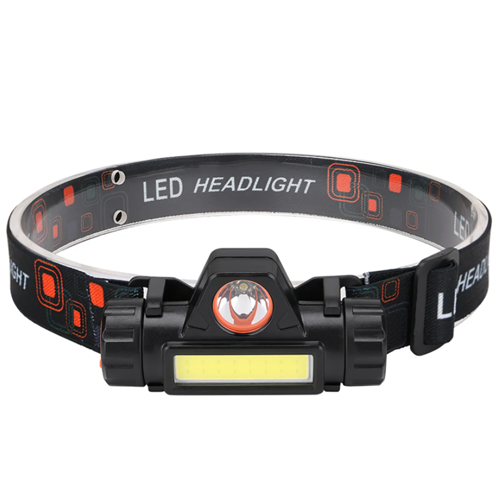 

LED Headlamp USB Rechargeable Head Flashlight Built-in 18650 Battery Powerful Headlight For Fishing Outdoor Hunting