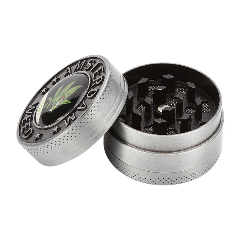 Измельчитель из цинкового сплава трехслойная мельница для трав 40 мм с фильтром