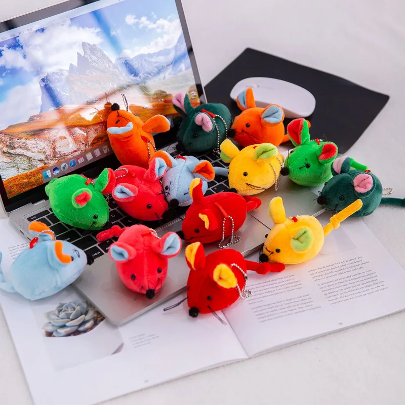 13 см китайская крыса год талисман мягкая плюшевая подвеска мышь Kawaii 2020 новый