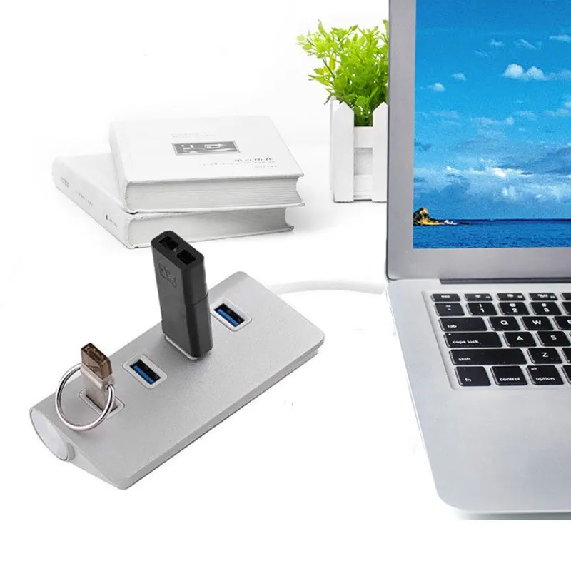 USB 3 0 на 4 порта концентратор портативный супер скорость сплиттер кабель для Macbook