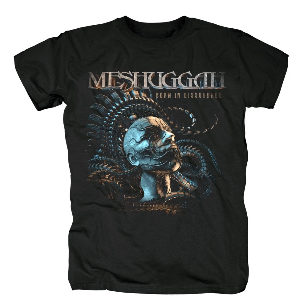 Бесплатная доставка Meshuggah Новый Ss короткий рукав L большой черный Экстремальный